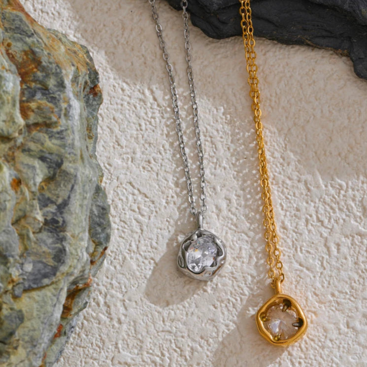 Cubic Zirconia Pendant Necklace