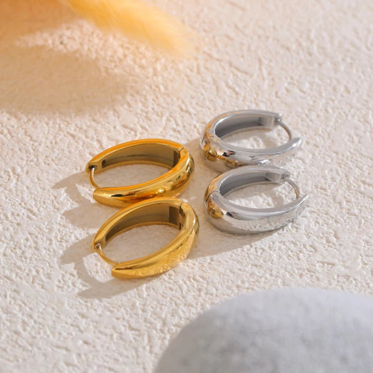 U-Shape Hoop Earrings