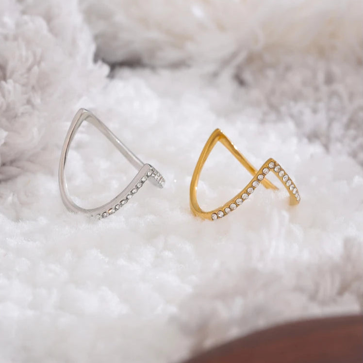 Cubic Zirconia Thin Ring