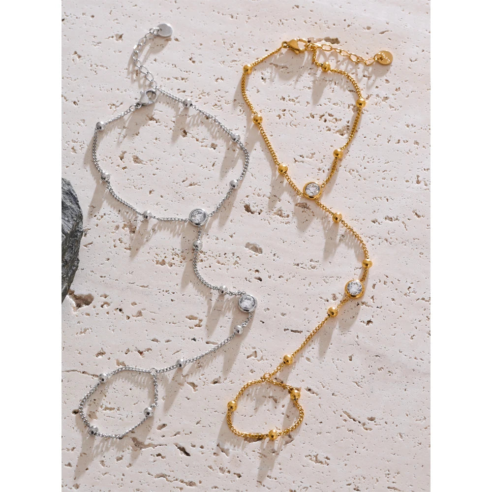 Hand Chain Bracelet with Finger Ring