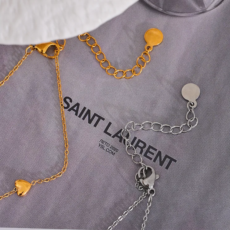 Delicate Heart Chain Necklace