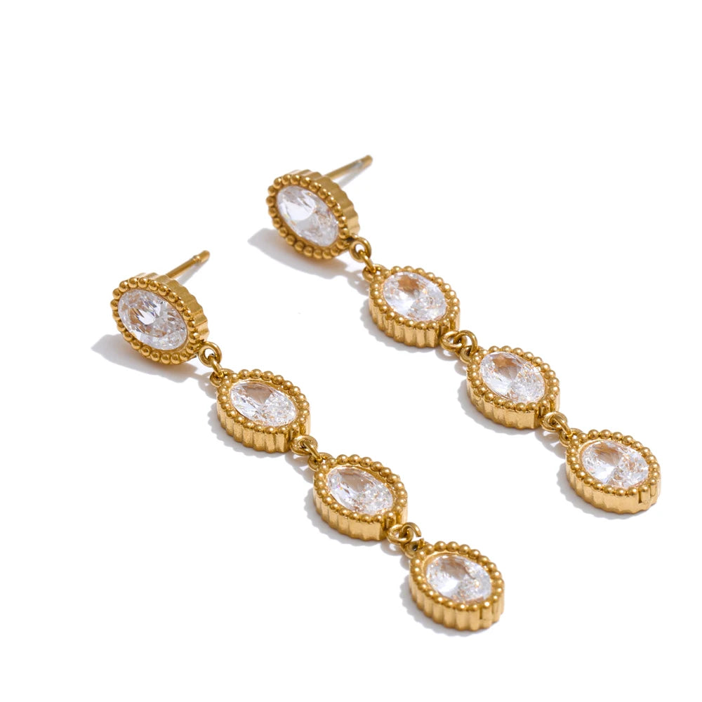 Oval Link Bracelet & Earring Set