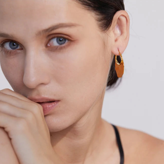 Chic Textured Huggie Hoop Earrings