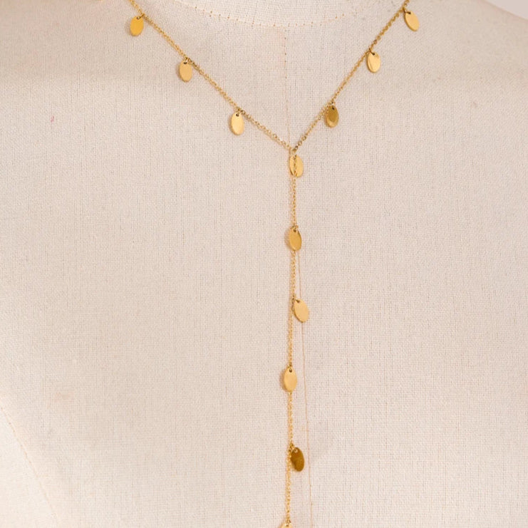 Delicate Leaf Drop Necklace