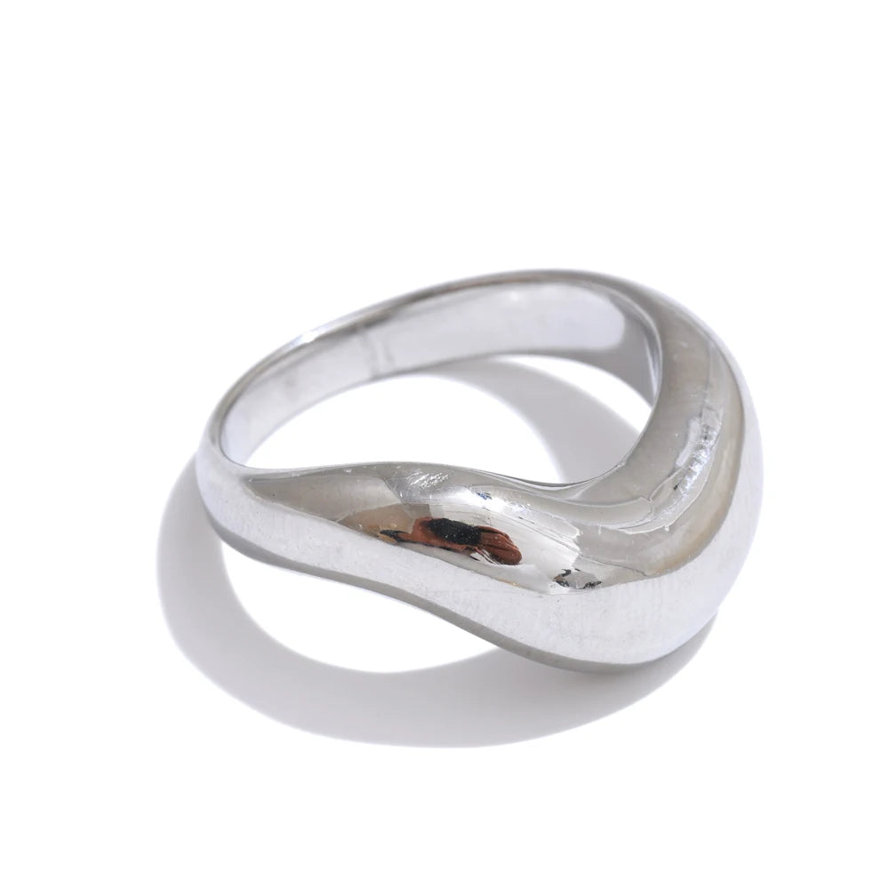 Geometric Gold Ring