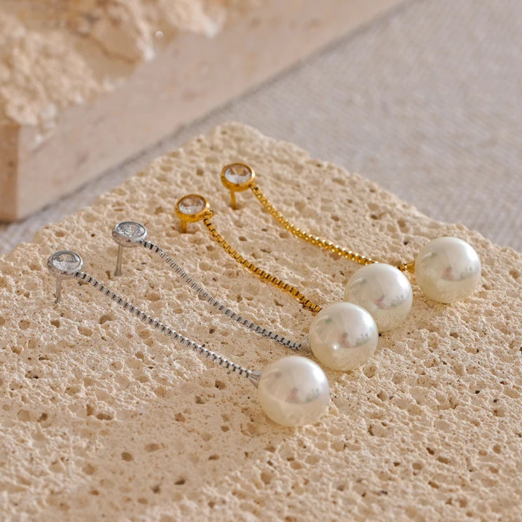 Long Chain Drop Earrings