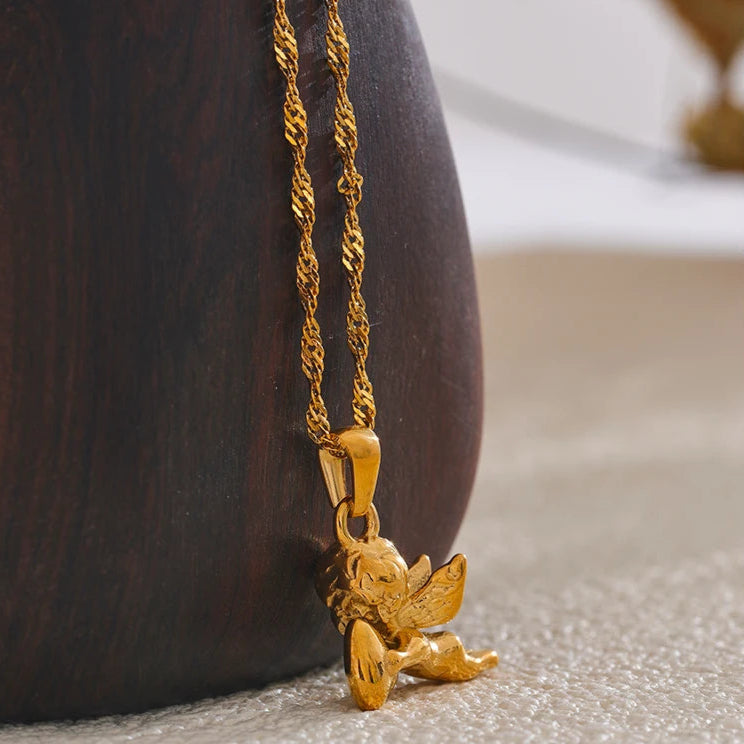 Angel Heart Pendant Necklace