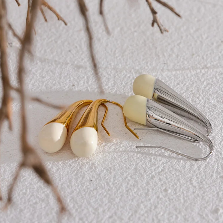 Water Drop Enamel Earring