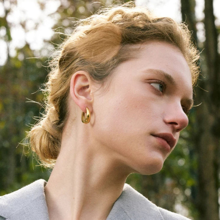 U-Shape Hoop Earrings
