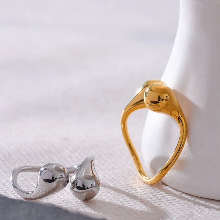 Water Drop Shape Ring