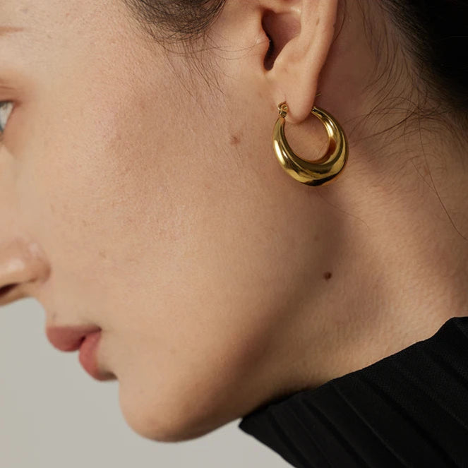 Geometric Hoop Earrings