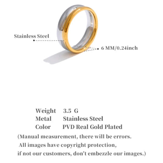 Two-Tone Casting Design Ring