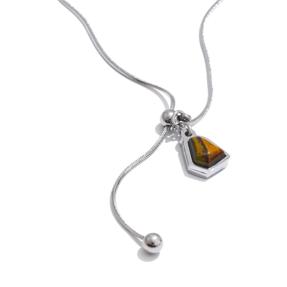 Tiger Eye Pendant Necklace