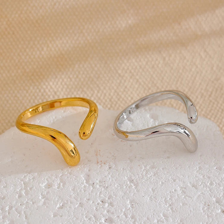 Minimalist Adjustable Open Ring
