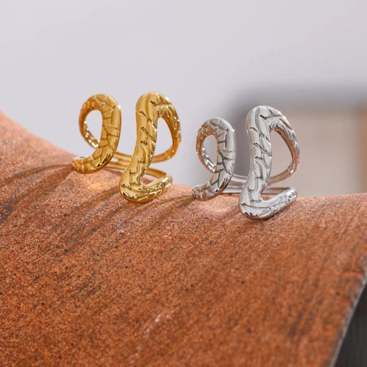Adjustable Geometric Hollow Ring
