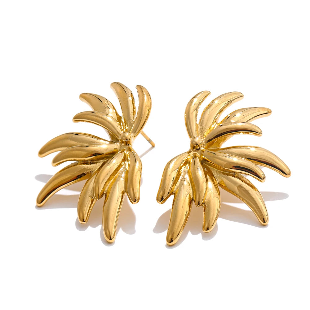 Floral Statement Stud Earrings