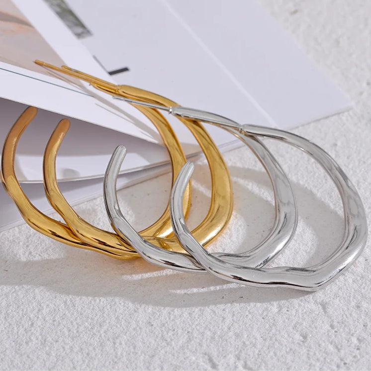 Minimalist Geometric Hoop Earrings
