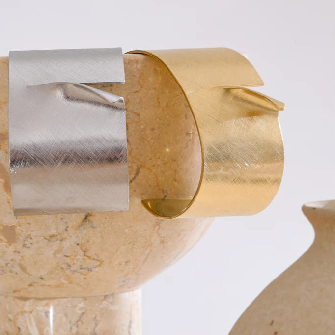 Wide Polished Cuff Bracelet