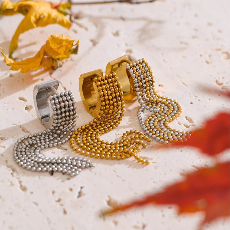 Nova Tassel Chain Drop Earrings