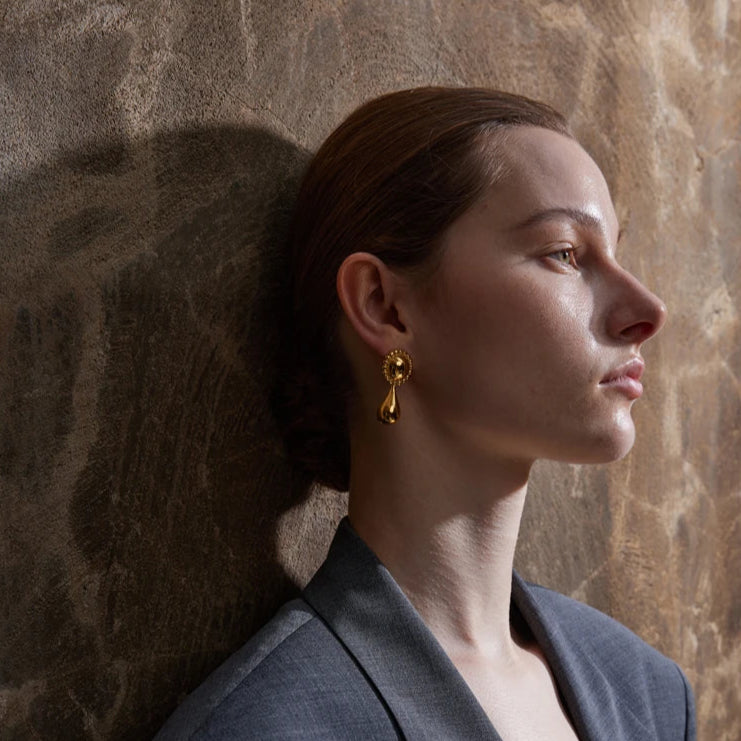 Water Drop Stud Earrings