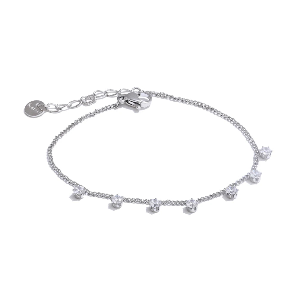 Luna CZ Chain Bracelet