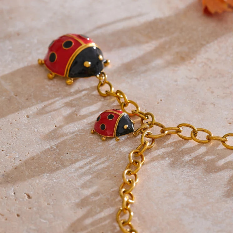 Red Ladybird Pendant Necklace