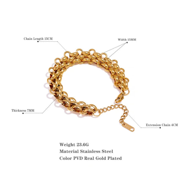 Cuban Chain Charm Bracelet