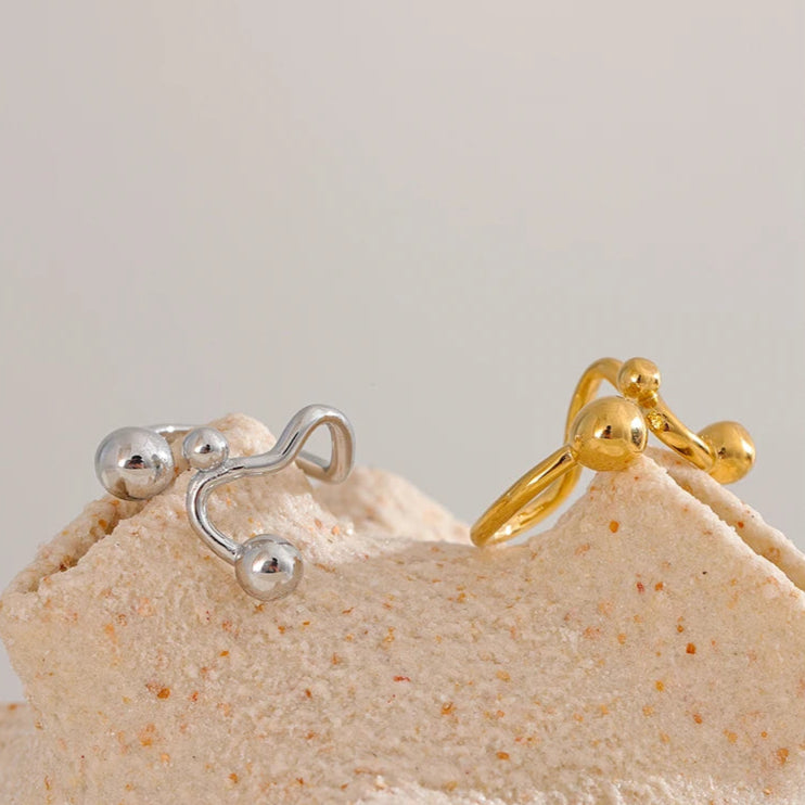 Adjustable Open Geometric Ring