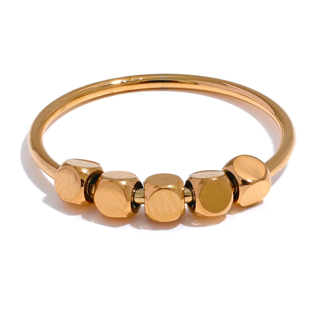 Square Beads Ring