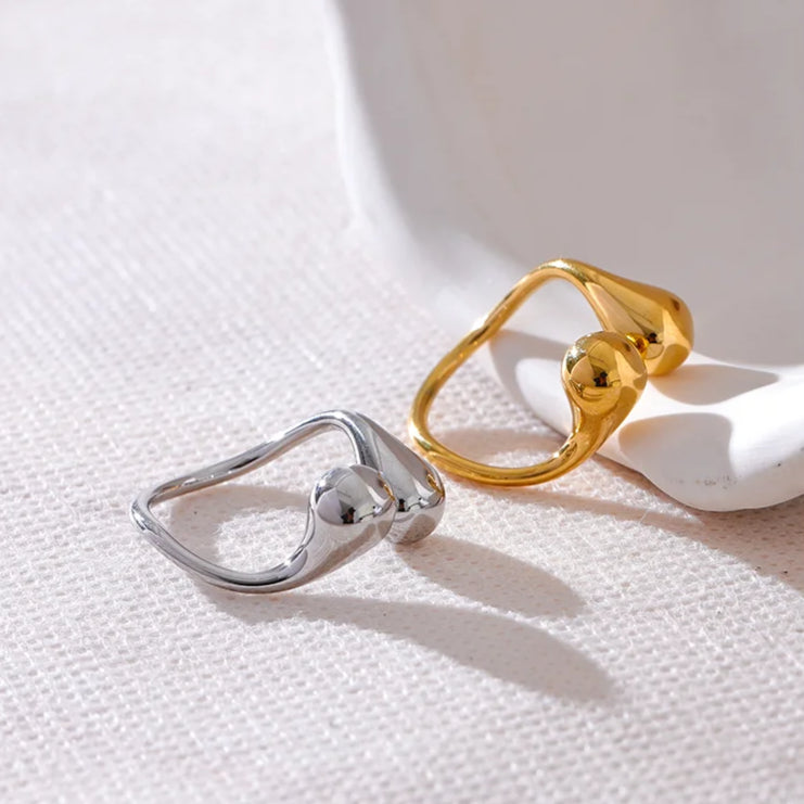 Water Drop Shape Ring