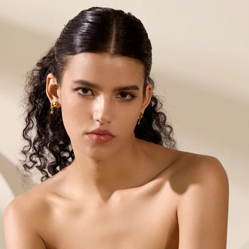 Asymmetrical Geometric Stud Earrings