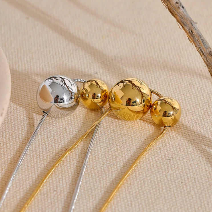 Round Ball Beads Pendant Necklace