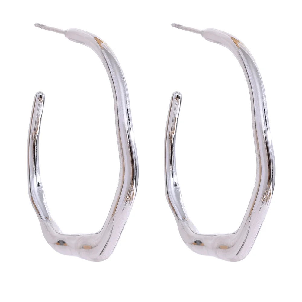 Minimalist Geometric Hoop Earrings