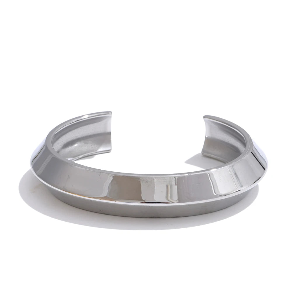 Gold Polished Cuff Bracelet