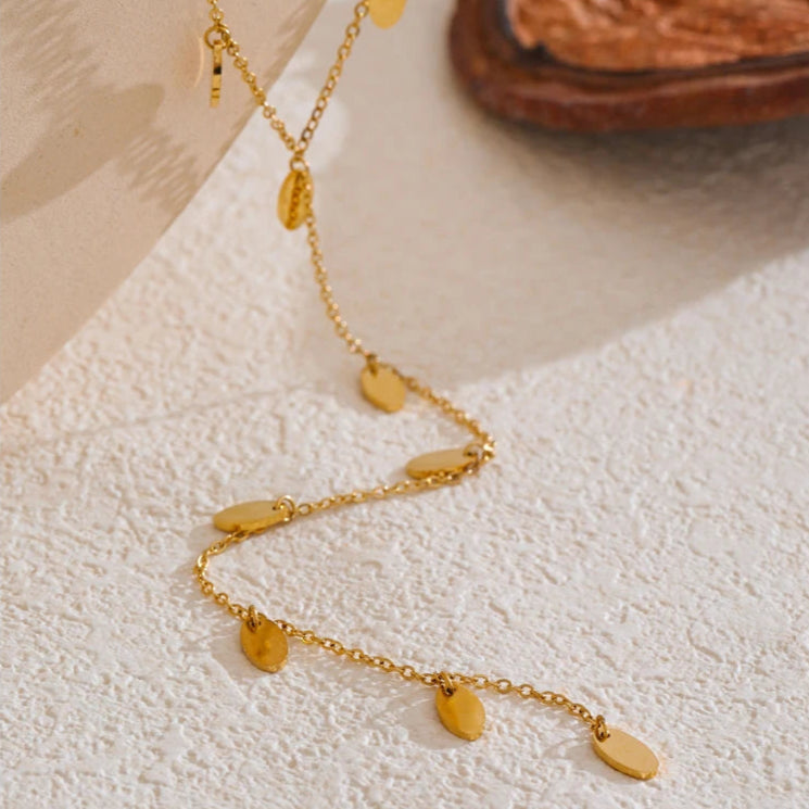 Delicate Leaf Drop Necklace