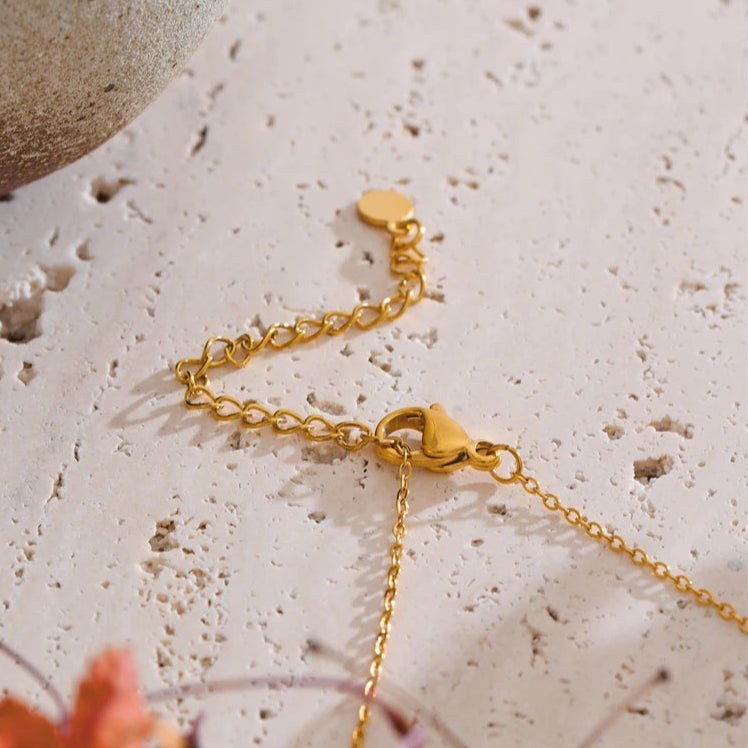 Heart & Pearl Drop Necklace