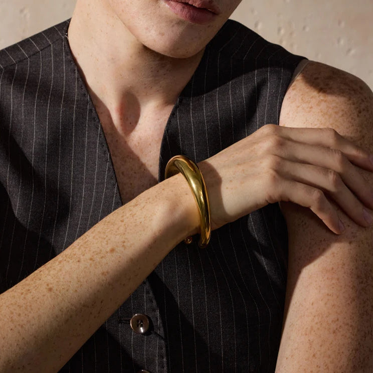 Bold Gold Cuff Bracelet