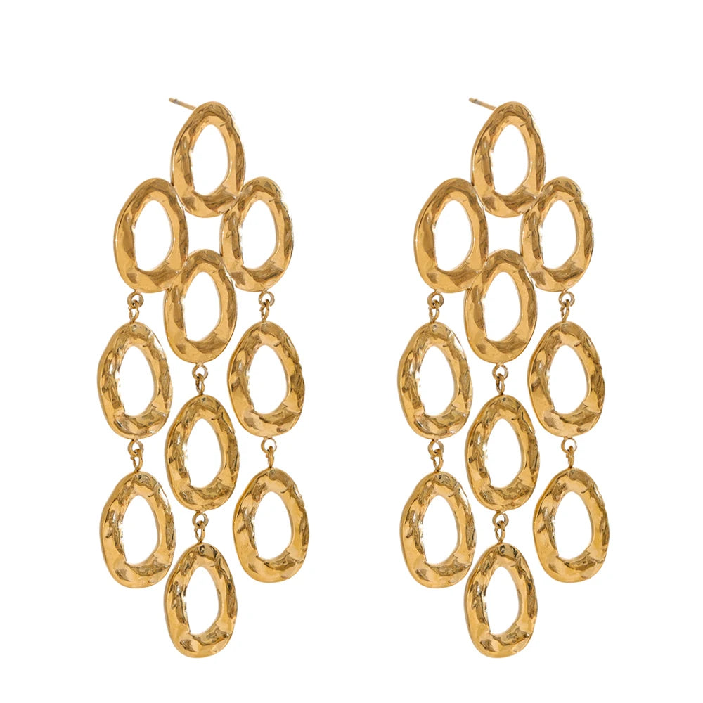 Geometric Drop Dangle Statement Earrings
