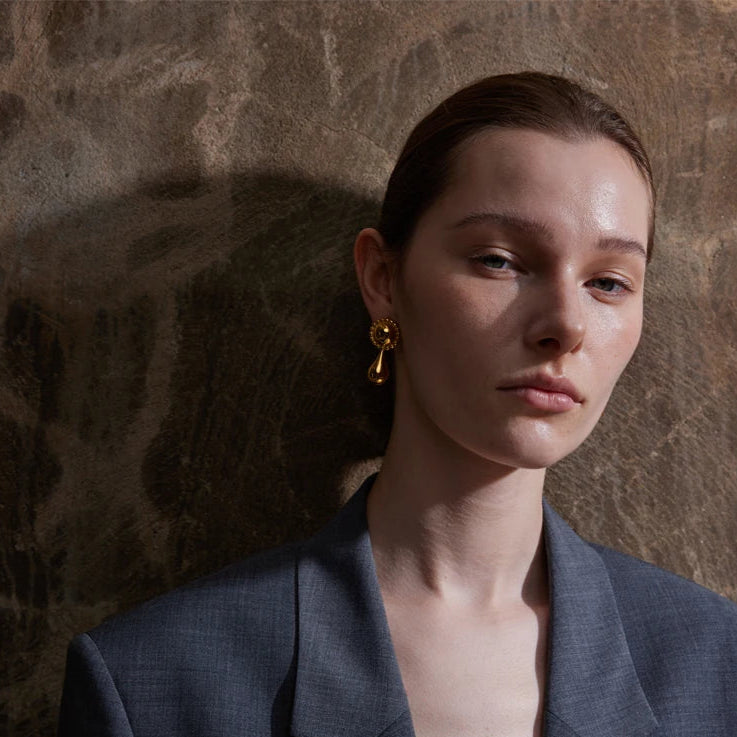 Water Drop Stud Earrings