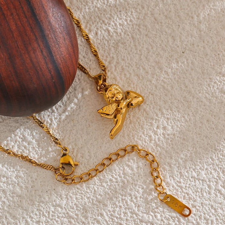 Angel Heart Pendant Necklace
