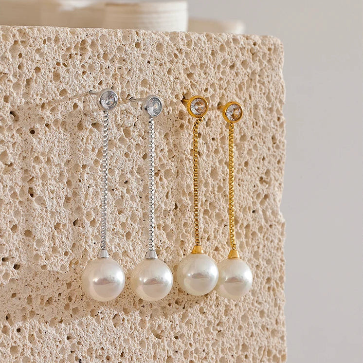 Long Chain Drop Earrings