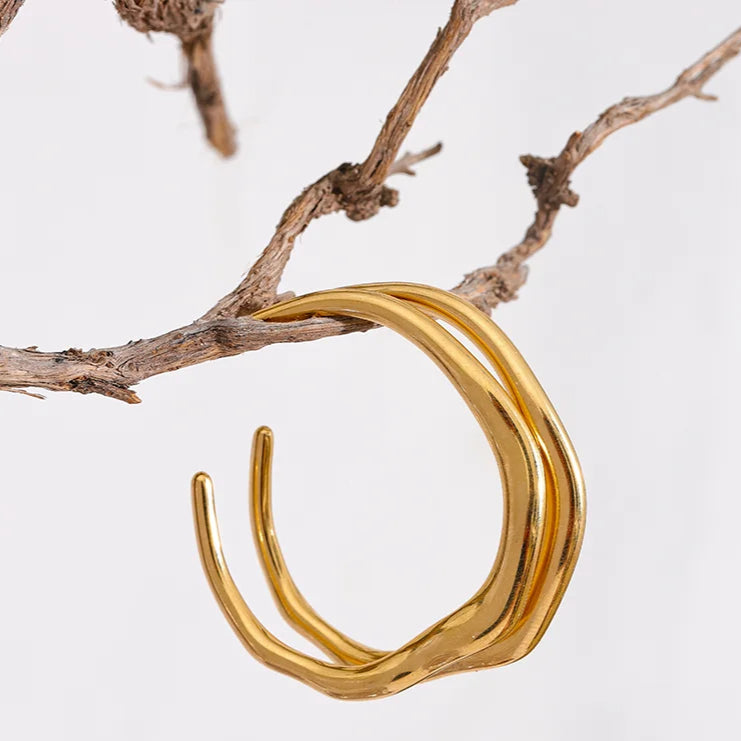Minimalist Geometric Hoop Earrings