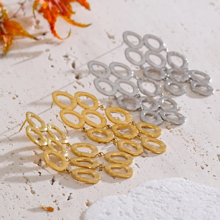 Geometric Drop Dangle Statement Earrings