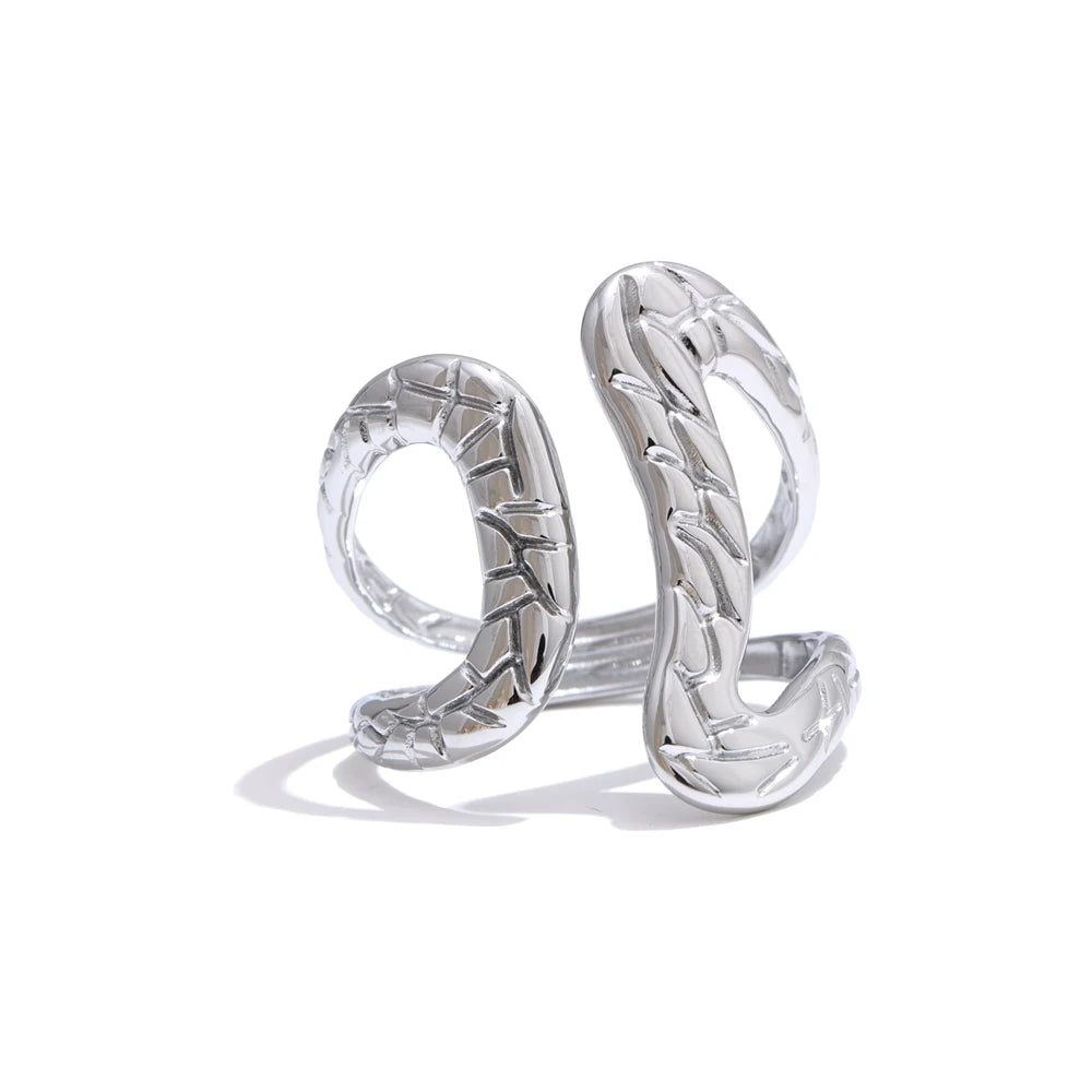 Adjustable Geometric Hollow Ring
