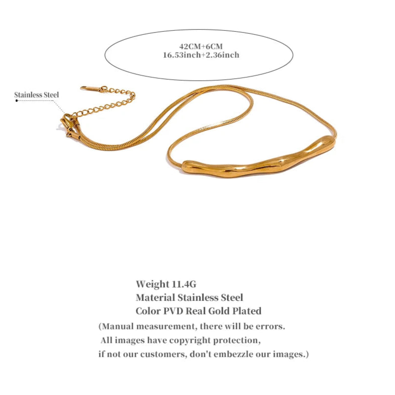 Geometric Pendant Clavicle Necklace