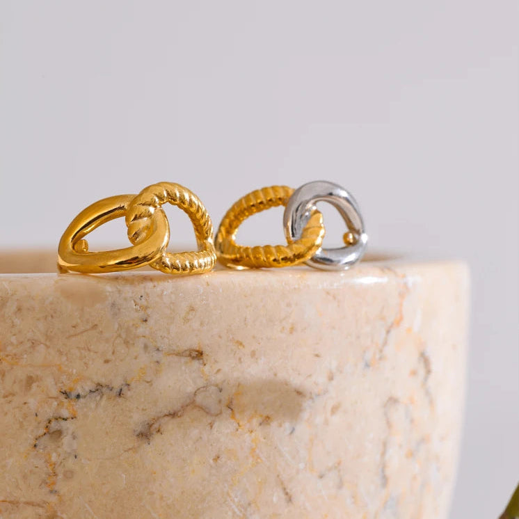 Adjustable Hollow Knot Open Ring