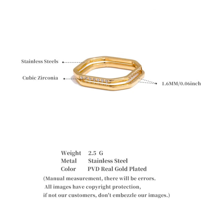 Square Stackable Ring