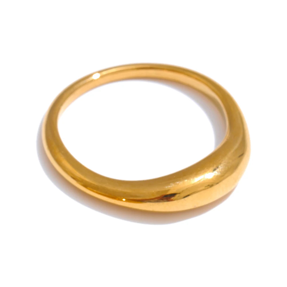 Minimalist Textured Gold Rings