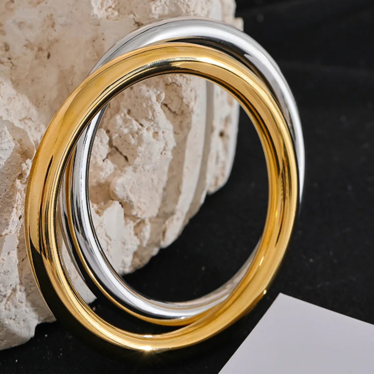 AURA Polished Bold Bangle