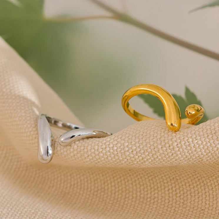 Minimalist Adjustable Open Ring